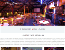 Tablet Screenshot of hotel-neptune-tamatave.com